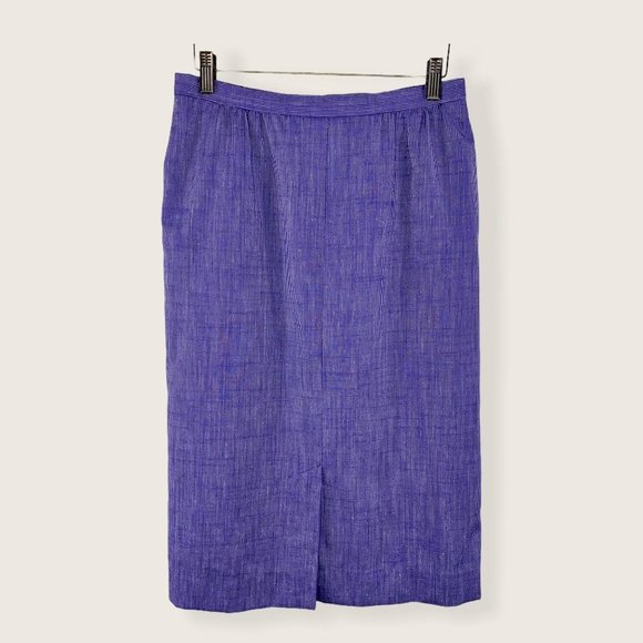 Vintage 90s Pendleton Country Sophisticated Micro Stripe Skirt Medium - Picture 4 of 15